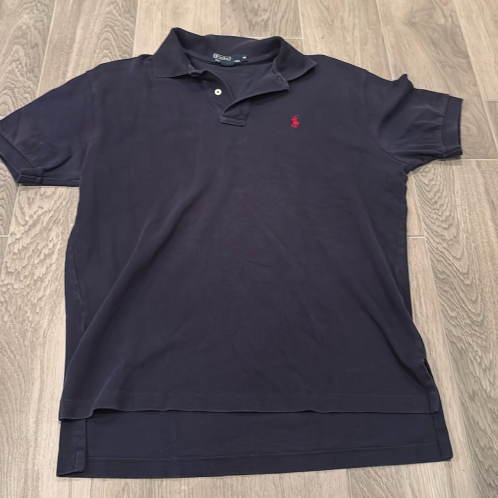 Polo By Ralph Lauren Men’s Collard Navy Blue Shirt Size M